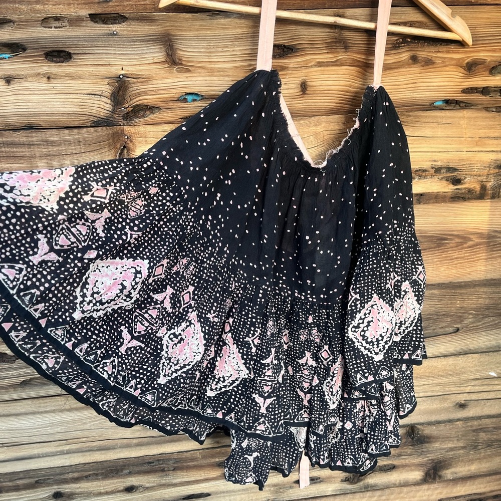 FREE PEOPLE | FP One Black and Pink Halter Top XS/S - Picture 3 of 5